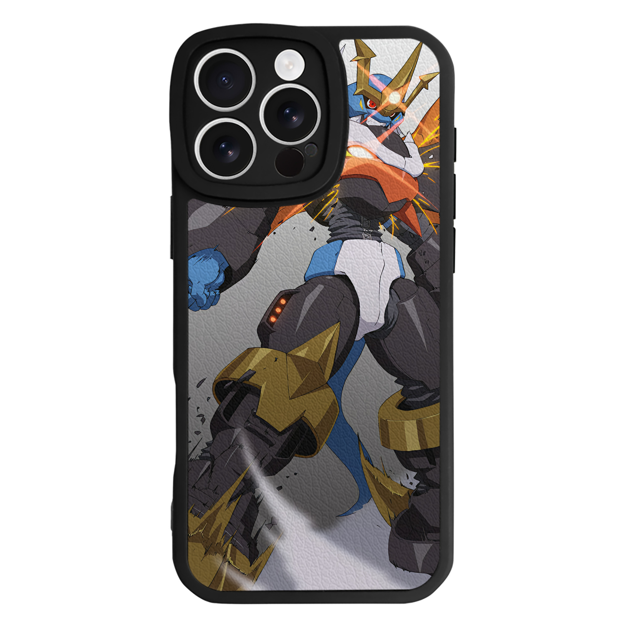 （画像用） Digimon デジタルモンスター/デジモン 【iPhone 16シリーズ対応】シリコンスマホケース（レザー調） 材質：シリコン